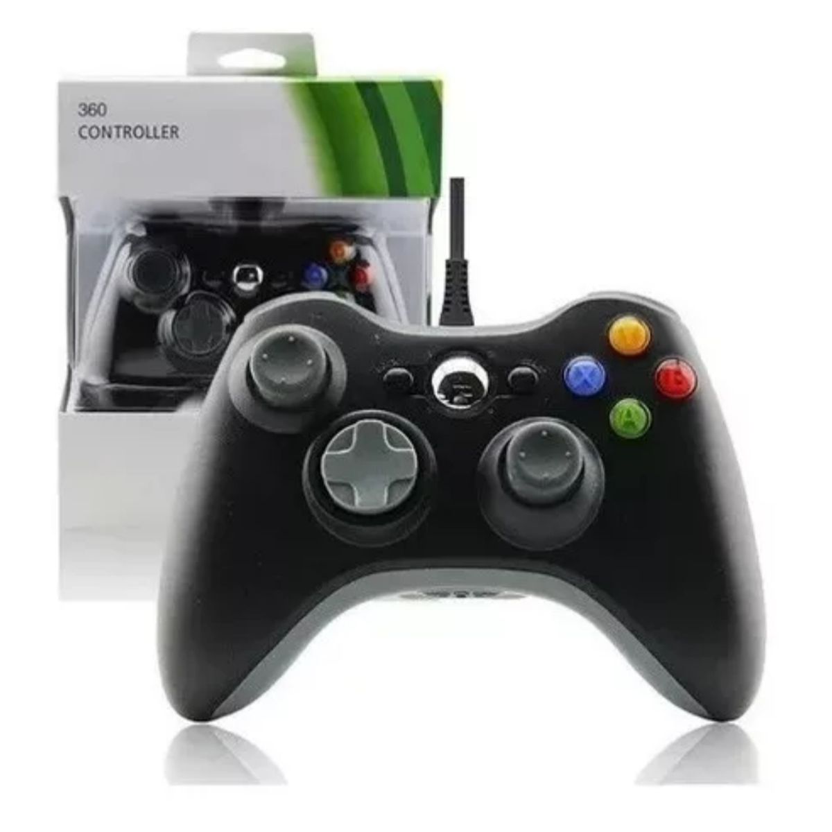 GENERICO - Joystick Xbox 360 Usb Vibración Negro Puntostore juego