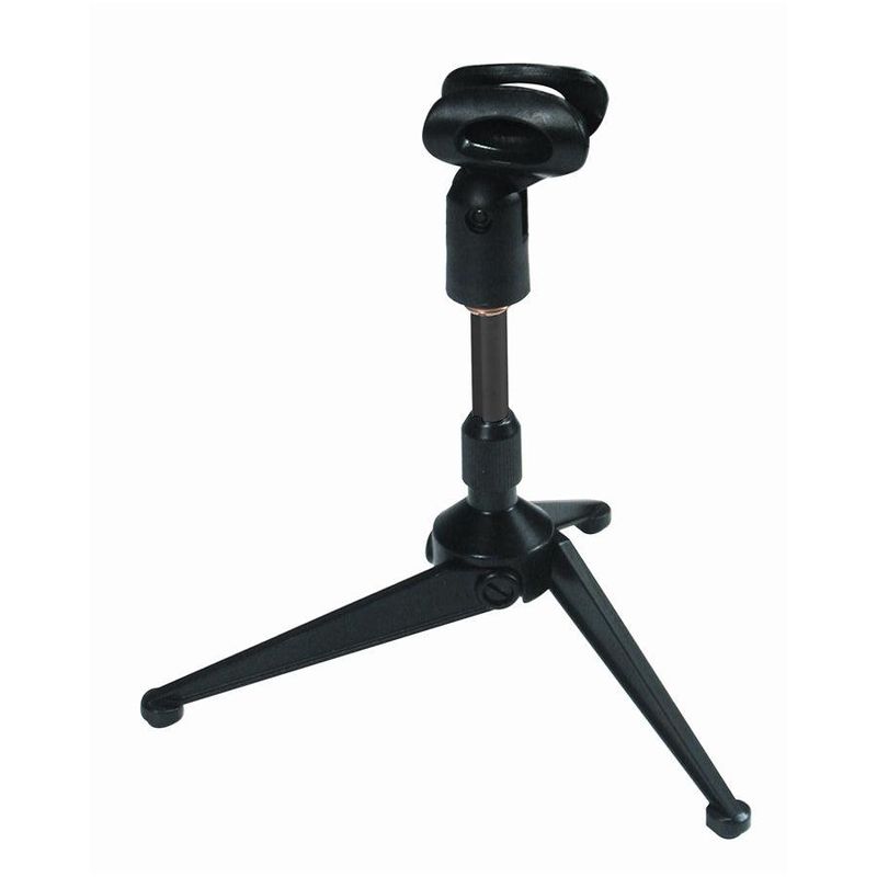QUIKLOK - Mini-Atril Para Micrófono Tripode Sobre Mesa +Pinza Mic A188