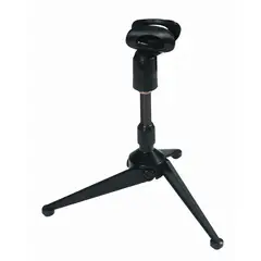 QUIKLOK - Mini-Atril Para Micrófono Tripode Sobre Mesa +Pinza Mic A188