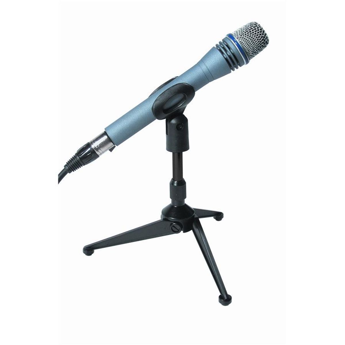 QUIKLOK - Mini-Atril Para Micrófono Tripode Sobre Mesa +Pinza Mic A188