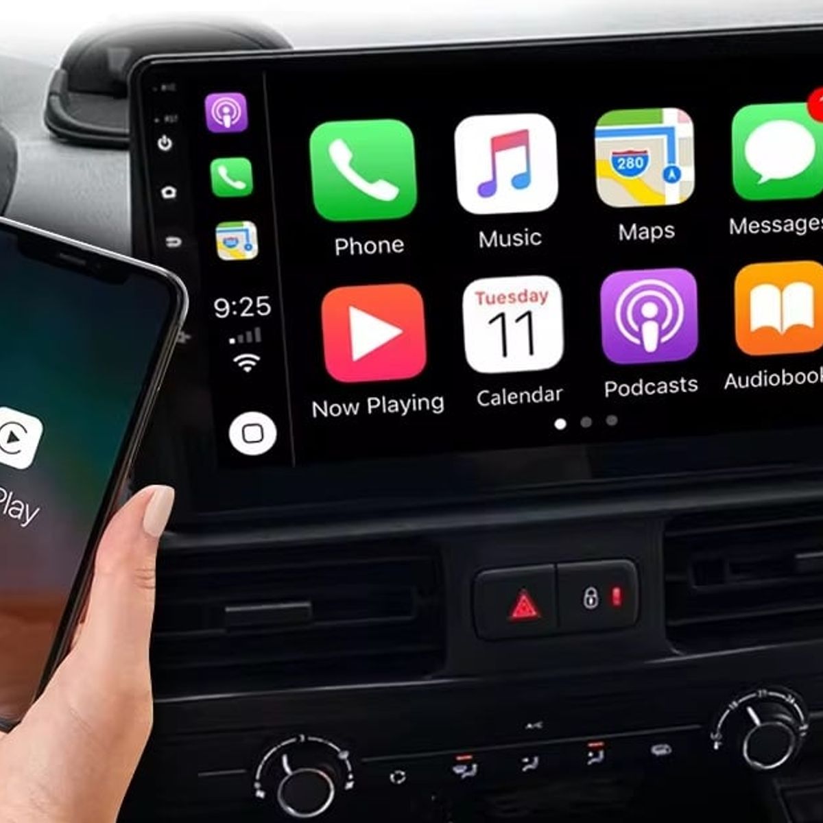 GENERICO - RADIO QLED CARPLAY / ANDROID AUTO  ANDROID 13 PEUGEOT PARNERT