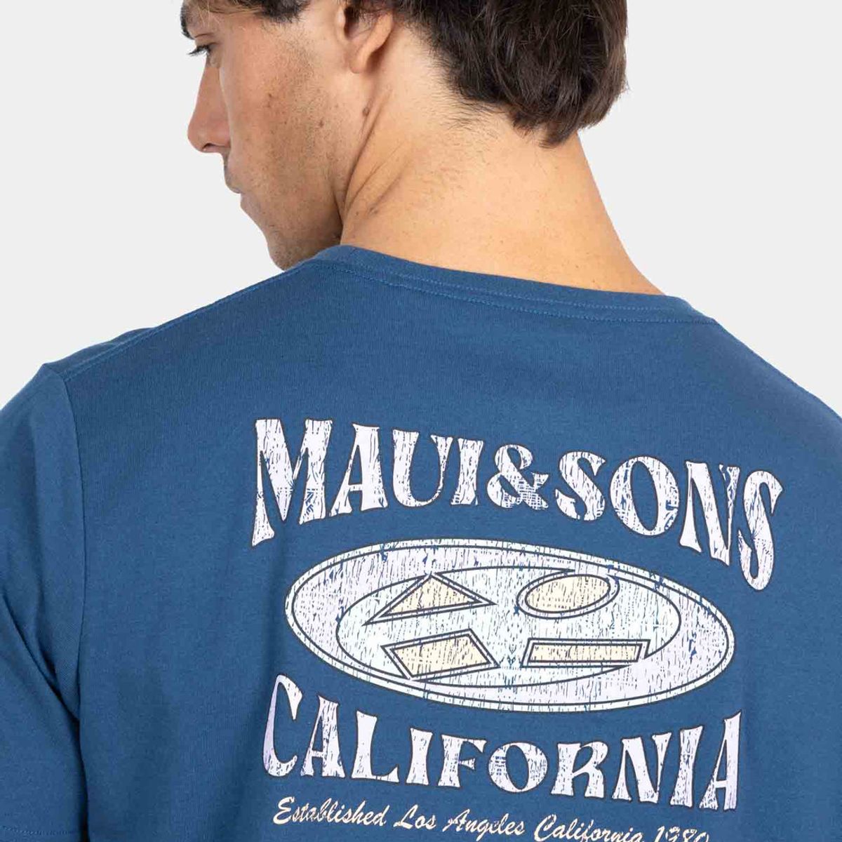 MAUI AND SONS - Polera MC Cal Mu Azul Hombre Maui And Sons
