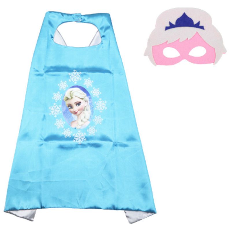 GENERICO - Disfraz Capa De Súper Héroe - Elsa Frozen