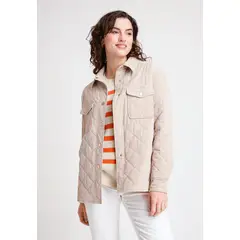 CANADIENNE - Chaqueta de Mujer Modelo Suki Cotelé Color Beige