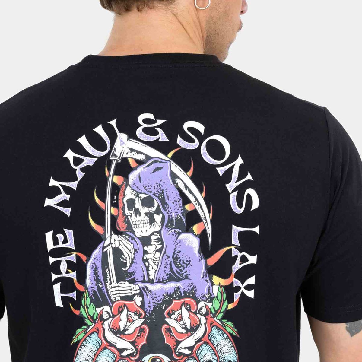 MAUI AND SONS - Polera MC Golden Serenade Negro Hombre Maui And Sons