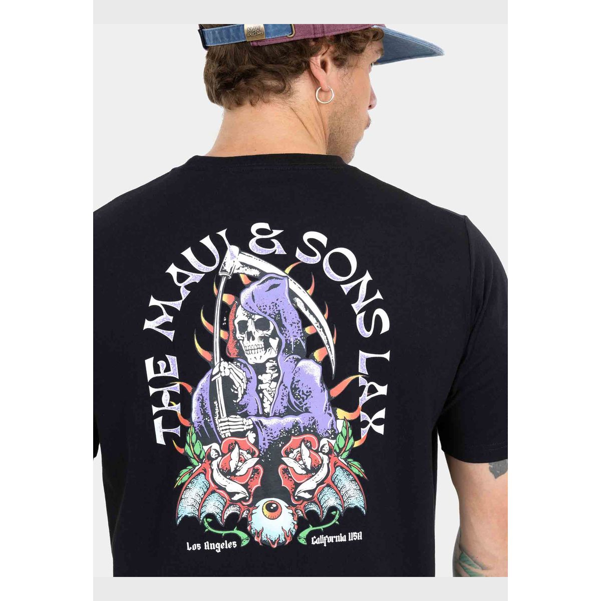 MAUI AND SONS - Polera MC Golden Serenade Negro Hombre Maui And Sons