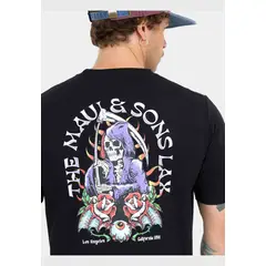 MAUI AND SONS - Polera MC Golden Serenade Negro Hombre
