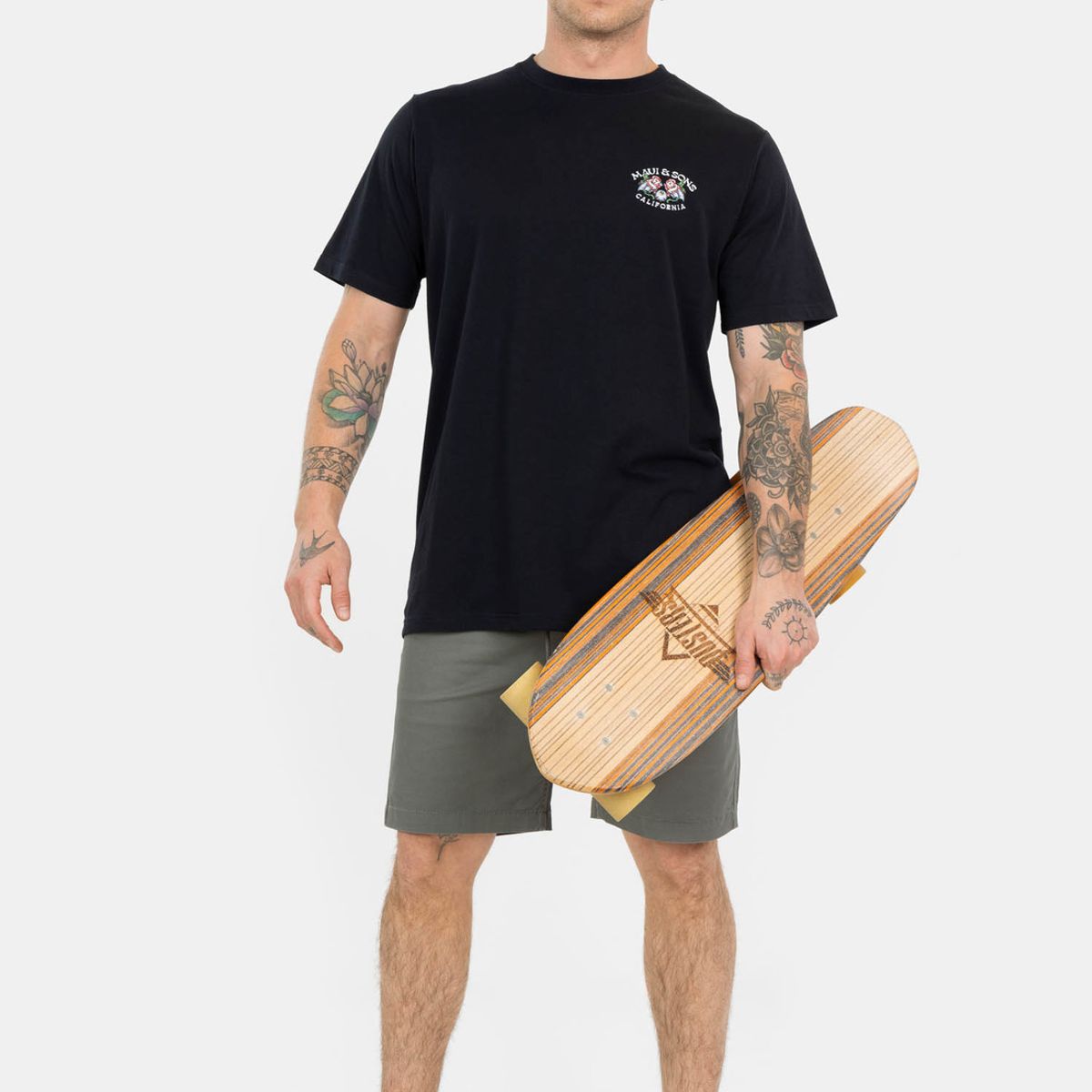 MAUI AND SONS - Polera MC Golden Serenade Negro Hombre Maui And Sons