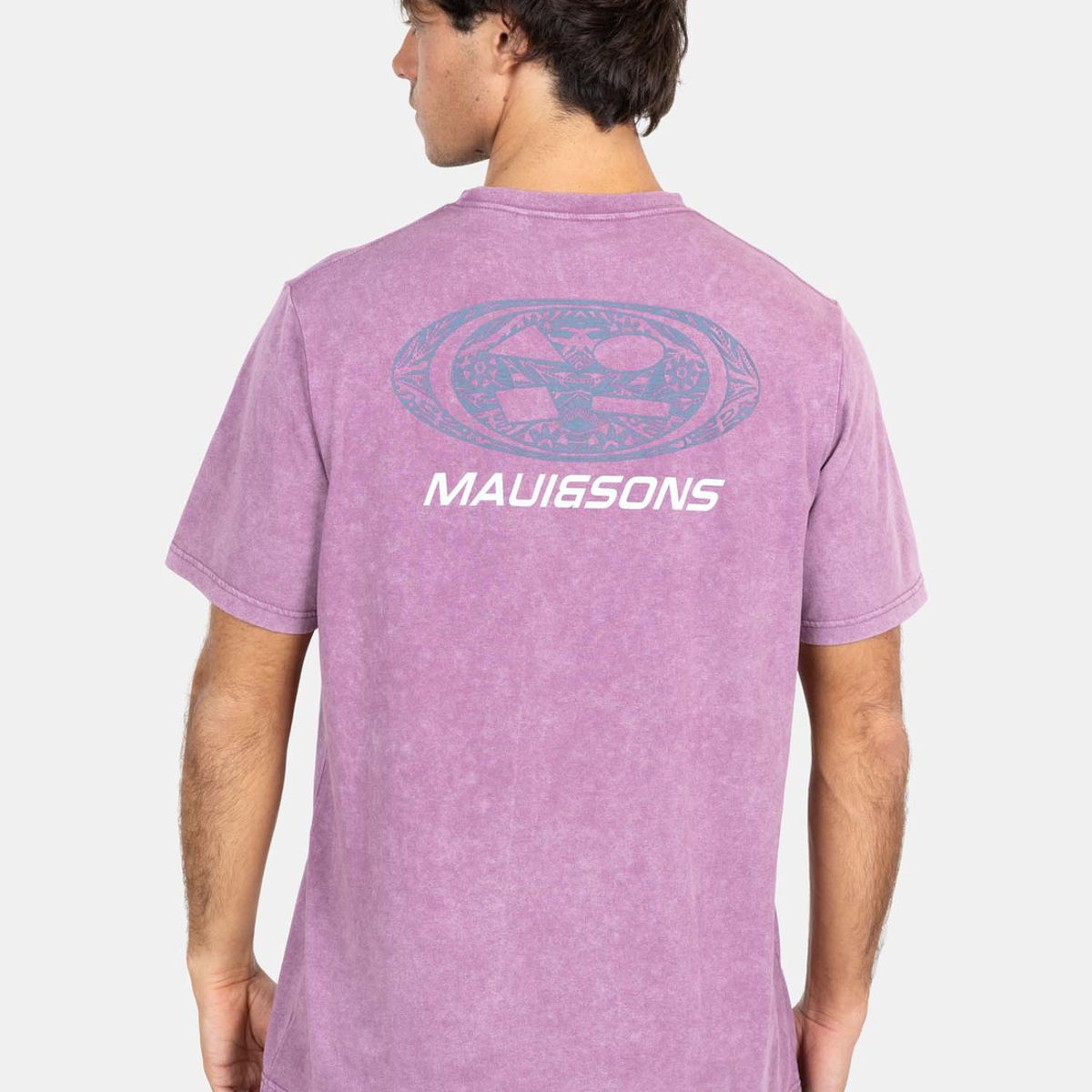 MAUI AND SONS - Polera MC Classic Logo Tees  Burdeo Hombre Maui And Sons