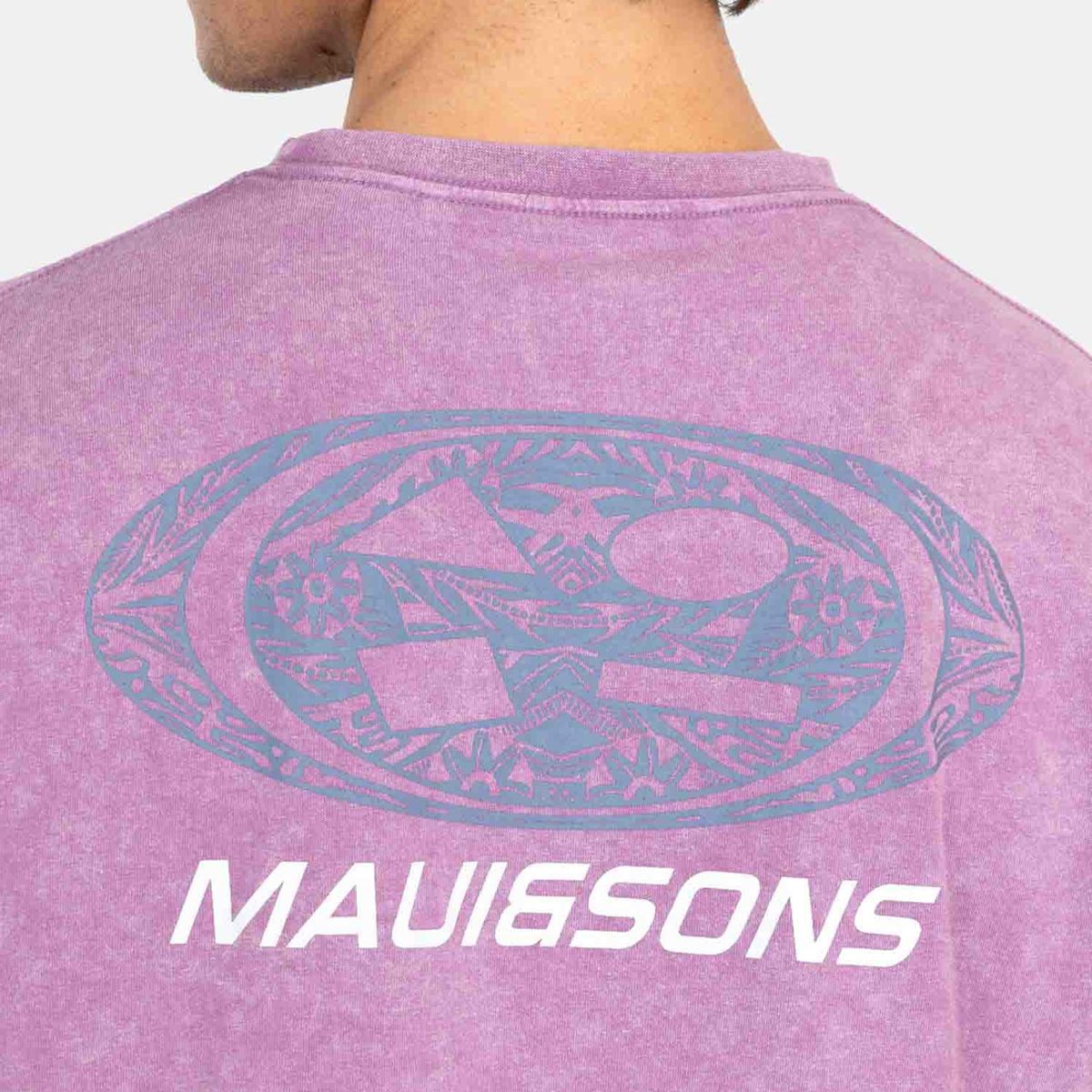 MAUI AND SONS - Polera MC Classic Logo Tees  Burdeo Hombre Maui And Sons