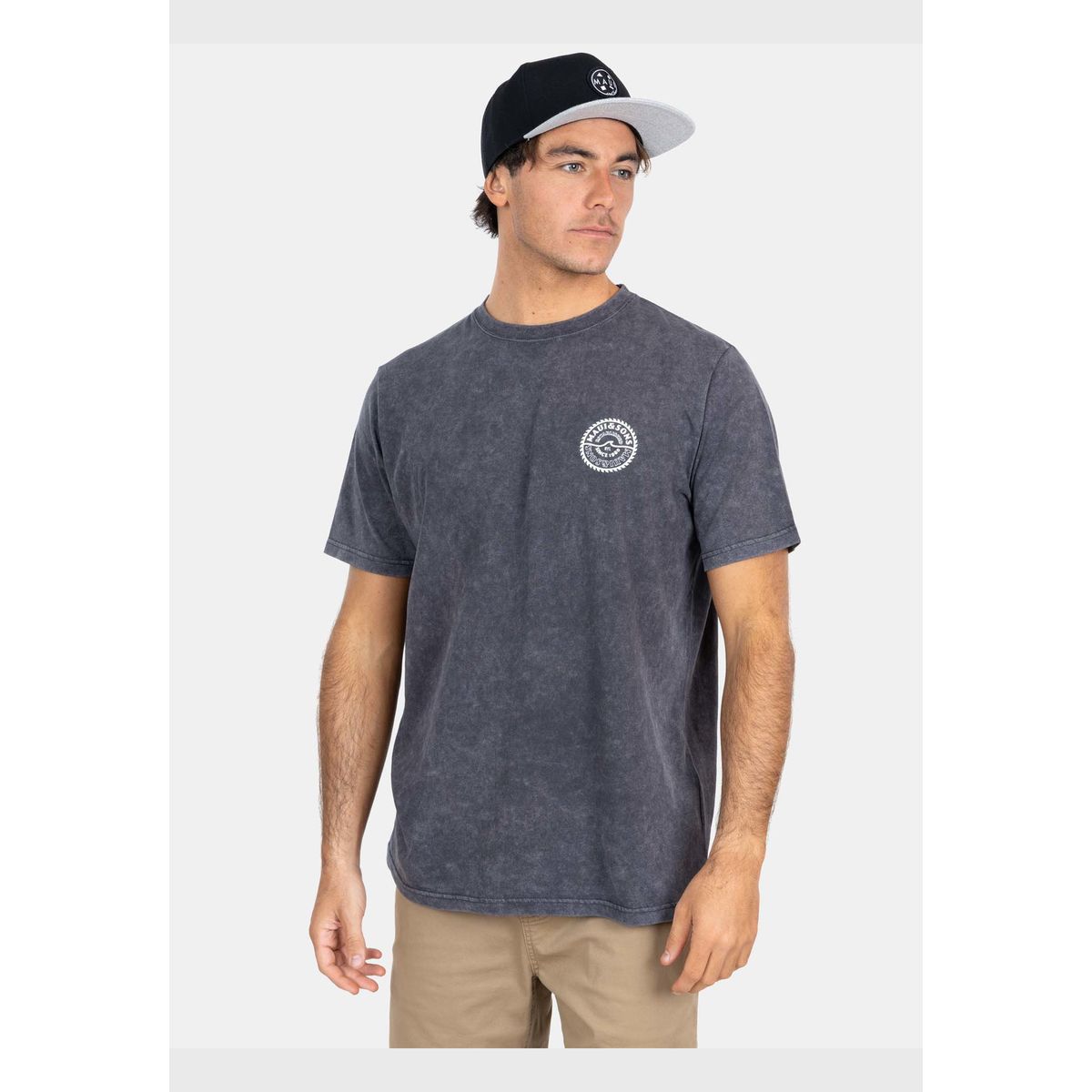 MAUI AND SONS - Polera MC Established Tees  Gris Hombre Maui And Sons