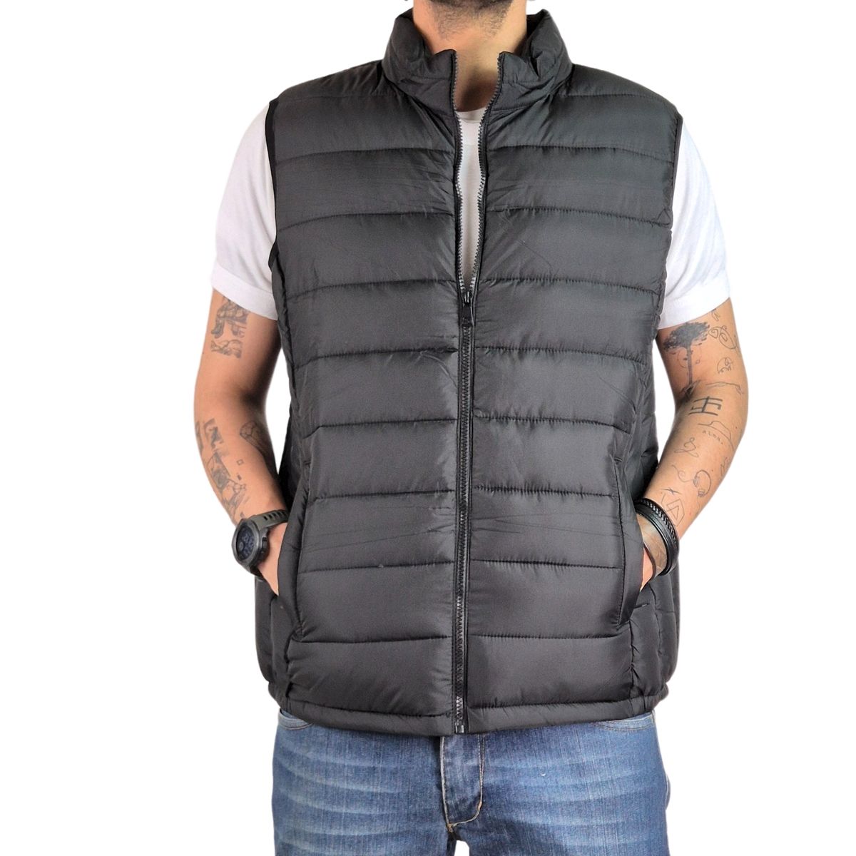 LIKE SHOP - Parka Sin Mangas Hombre Chaqueta Calidad Premium Resistente Agua 902