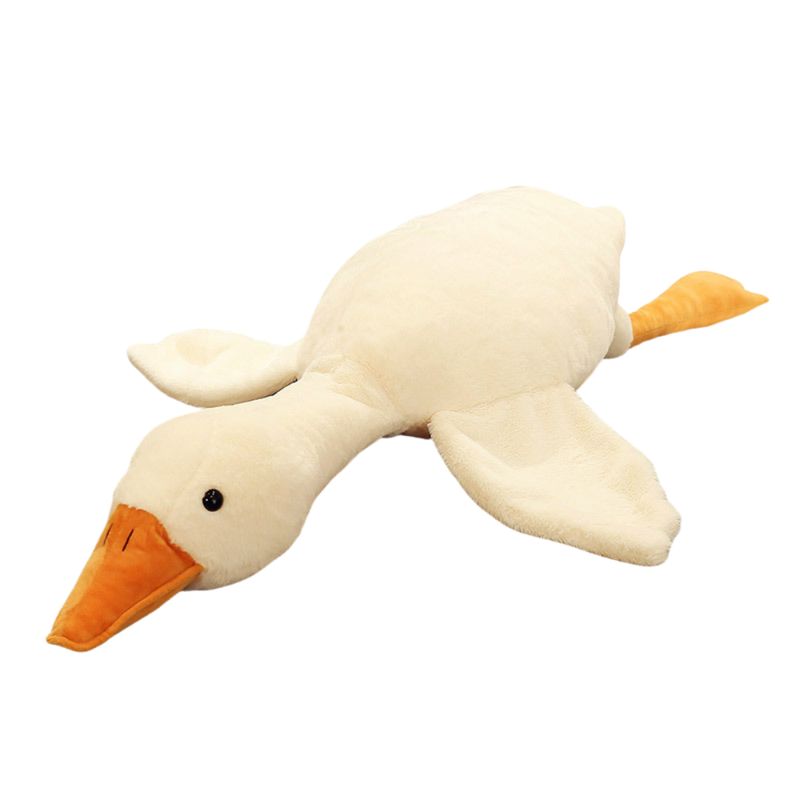 CRUSEC - Peluche Ganso De Felpa Kawaii Almohada Gigante Suave 160cm