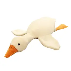 CRUSEC - Peluche Ganso De Felpa Kawaii Almohada Gigante Suave 160cm