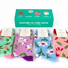 LA OTRA ROMI - Pack 4 Calcetines Flora Nativa Mujer Algodón