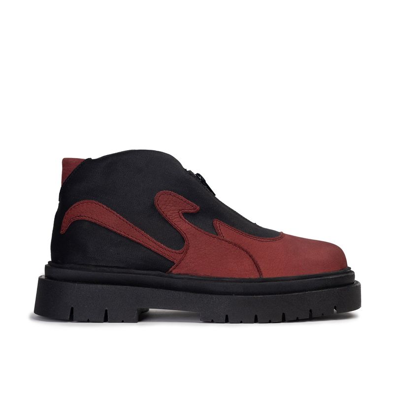 LANDAZURI - Zapatilla Cuero Cygnus Burdeo Wine Landazuri