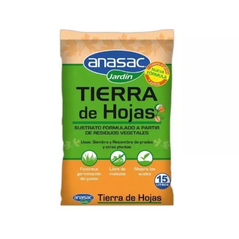 ANASAC - Tierra De Hoja 15 Litros - Anasac Jardin