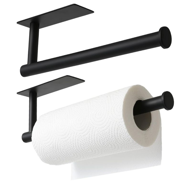 GENERICO - Porta Nova Rollo Papel Metal Toalla Mano Absorbente Cocina