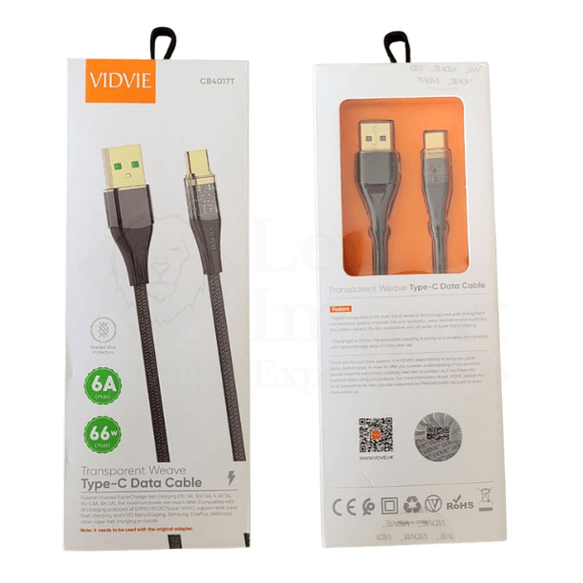 GENERICO - Cable Vidvie Usb C 66w Carga Rápida 120cm Carga Super Rapida