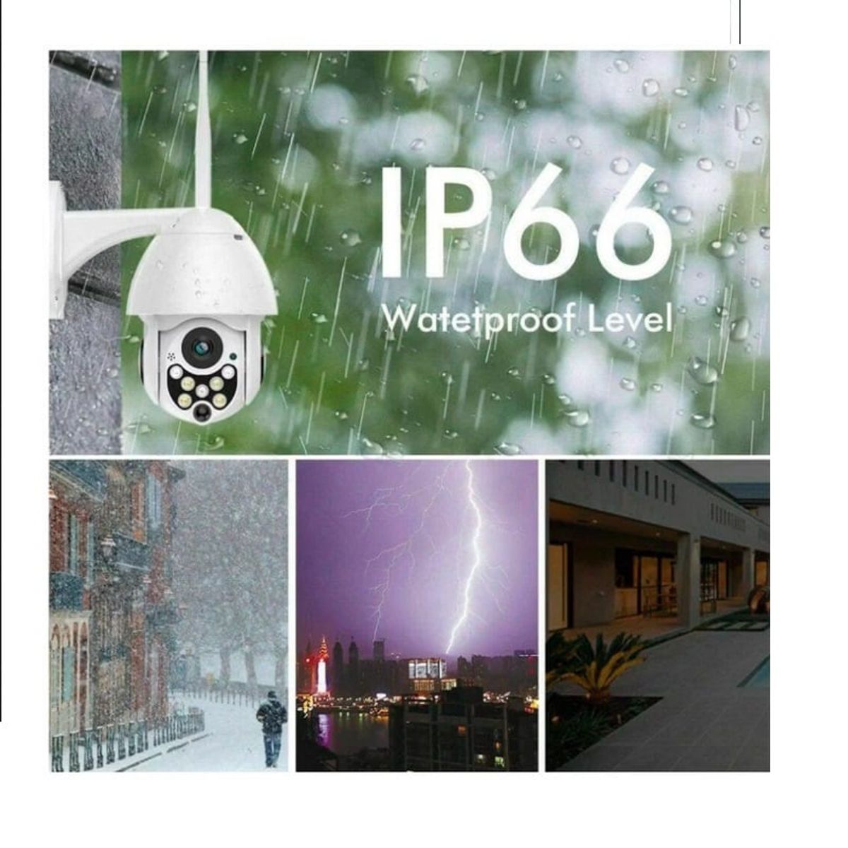 GENERICO - Cámara Seguridad Vision NocturnaIP66 Jortan