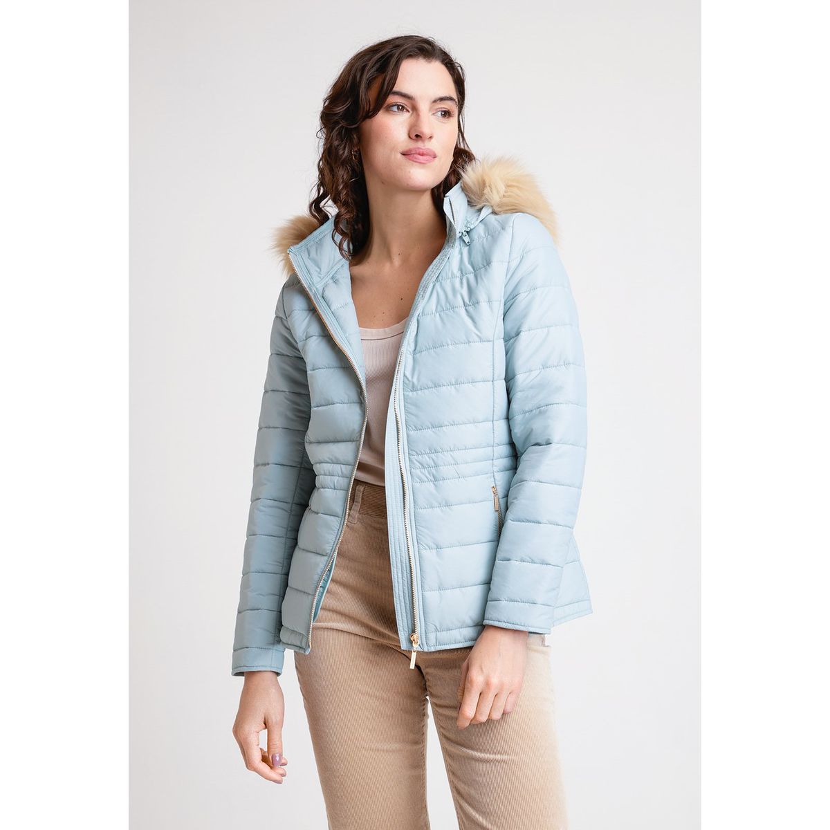 CANADIENNE - Parka de Mujer Modelo Lorenza Color Menta