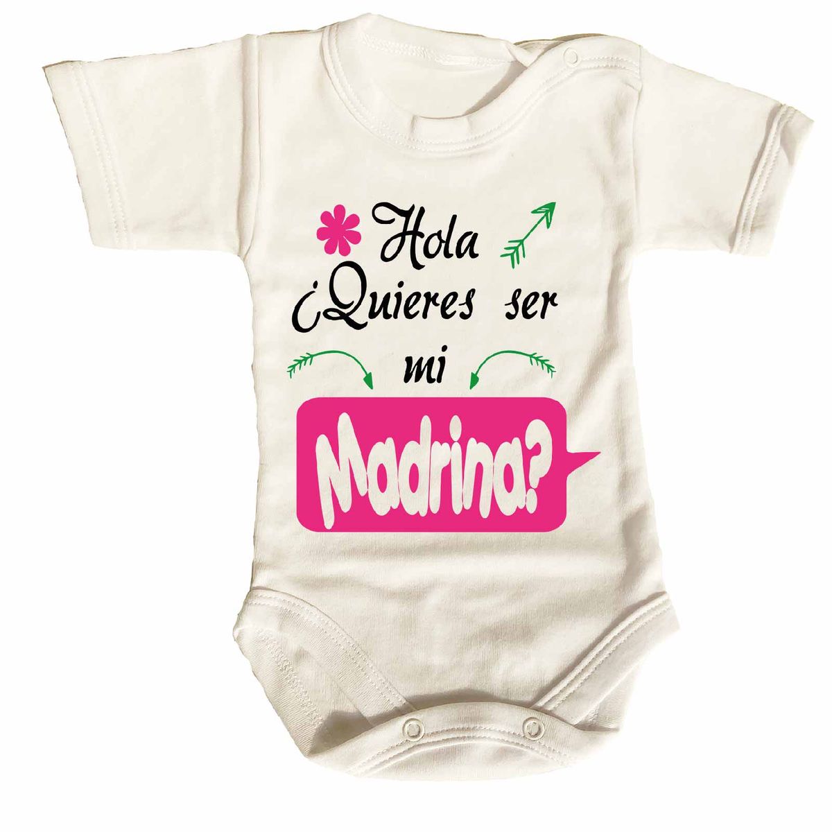 GENERICO - PILUCHOS BODY DE BEBE ¿QUIERES SER MI MADRINA