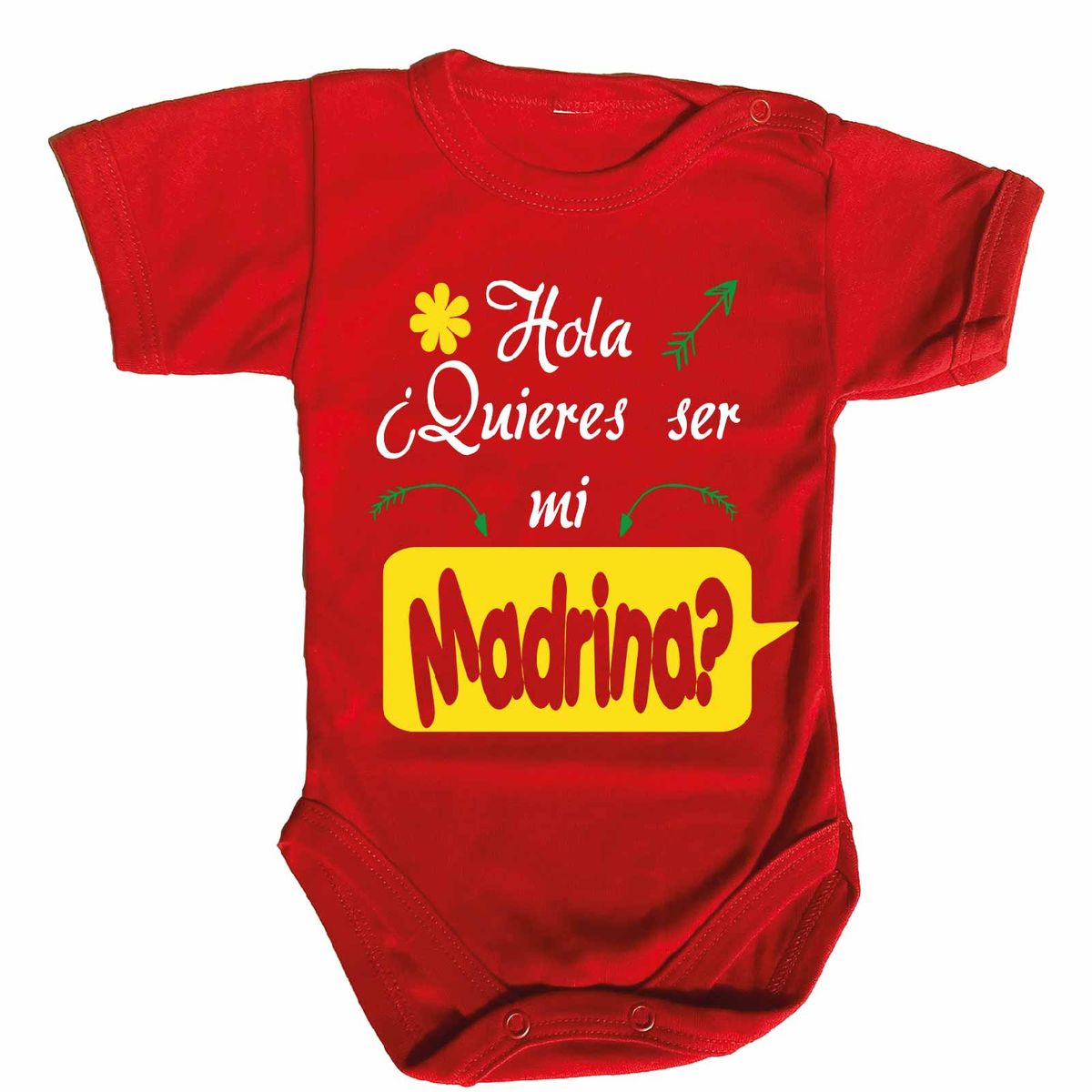 GENERICO - PILUCHOS BODY DE BEBE ¿QUIERES SER MI MADRINA