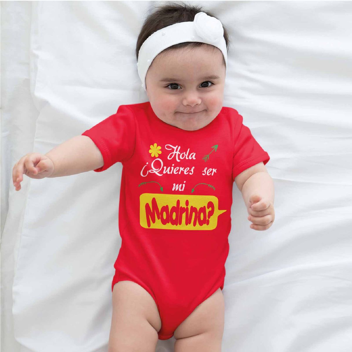 GENERICO - PILUCHOS BODY DE BEBE ¿QUIERES SER MI MADRINA