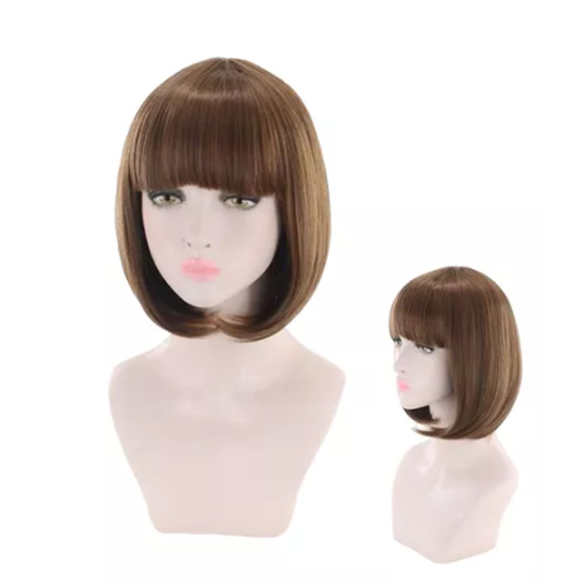 GENERICO - Peluca Corta Kanekalon Colores Tonos Muy Naturales 230