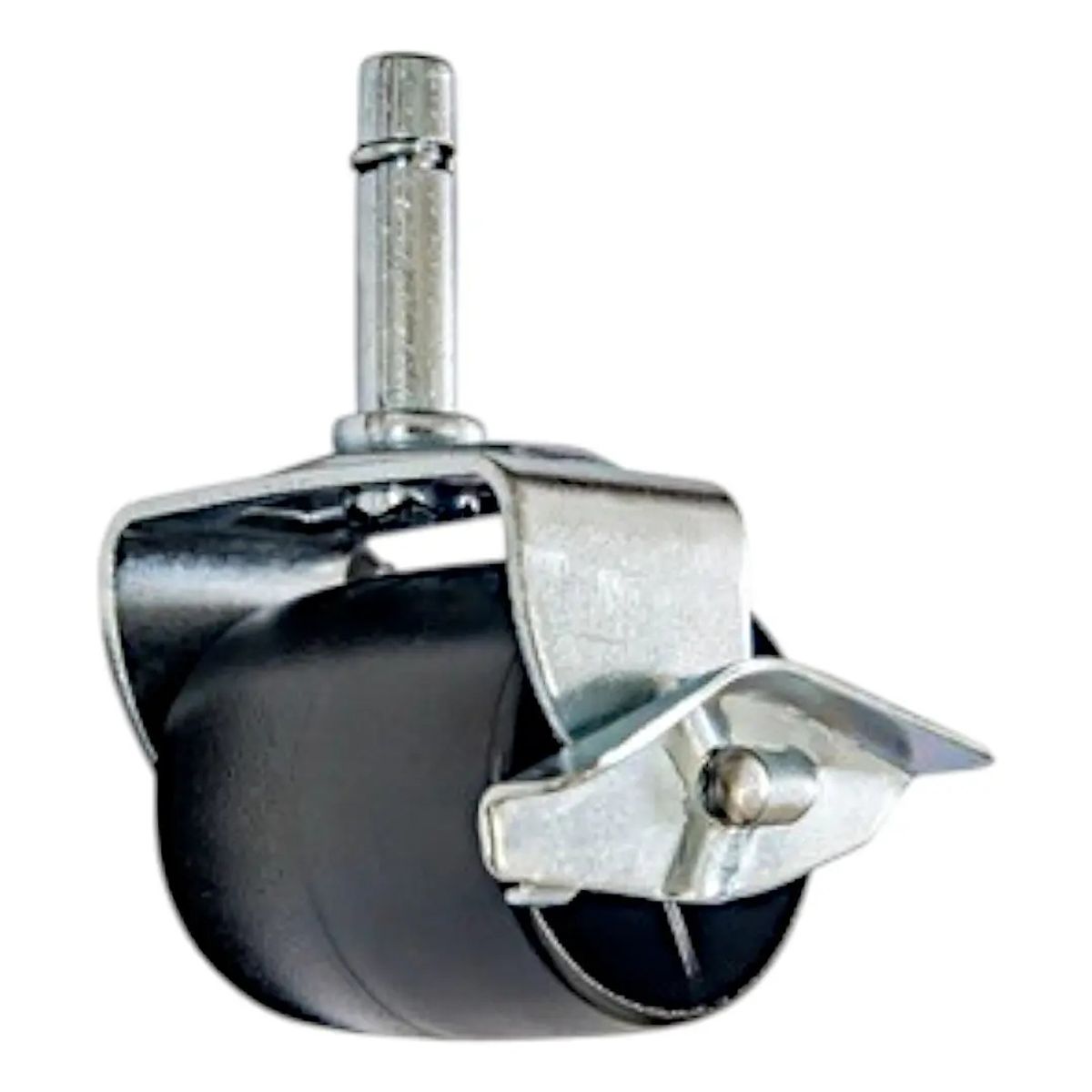 BLOCCARE - Rueda Tipo Barril Negro Para Camas Flex, Vástago 1.05 Cm