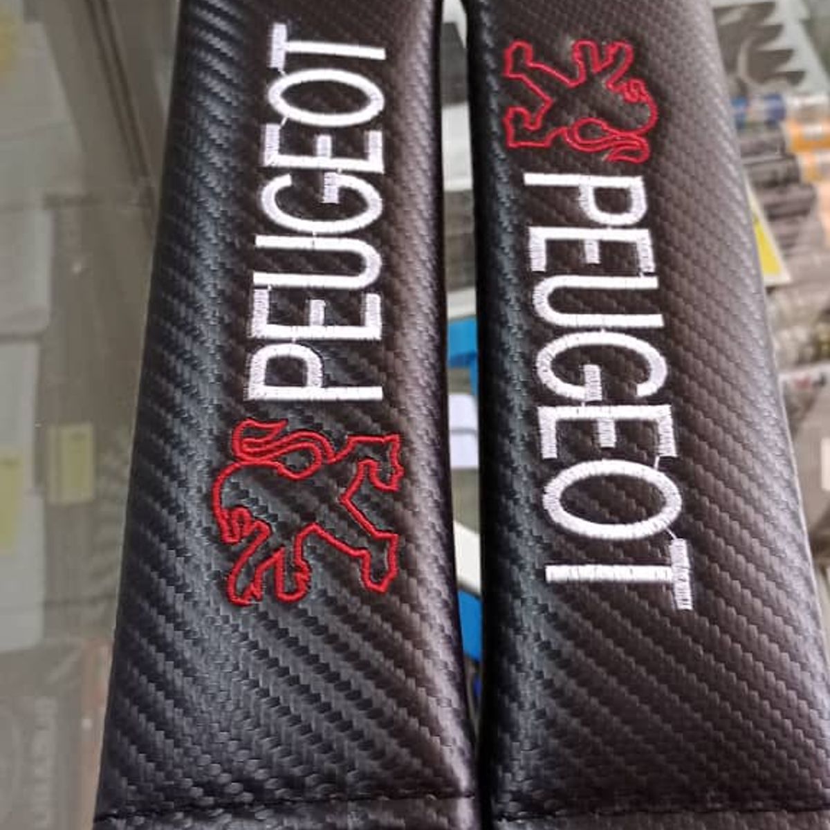 GENERICO - Cubre cinturón seguridad autos almohadillas peugeot