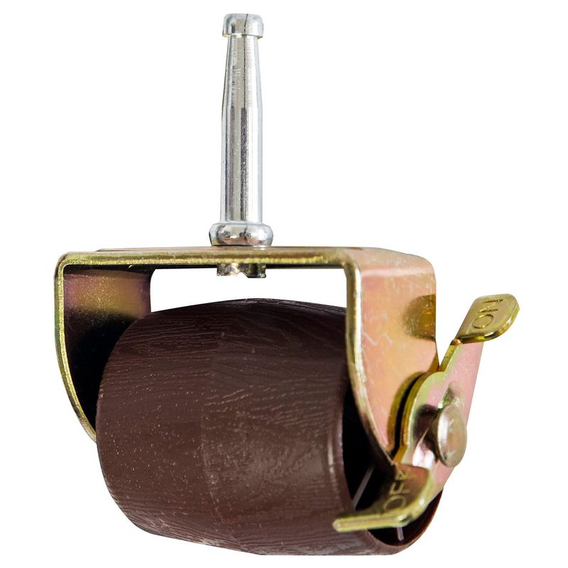 BLOCCARE - Rueda Barril Con Freno Para Cama CIC, Celta y Flex Vástago 0.8 cm