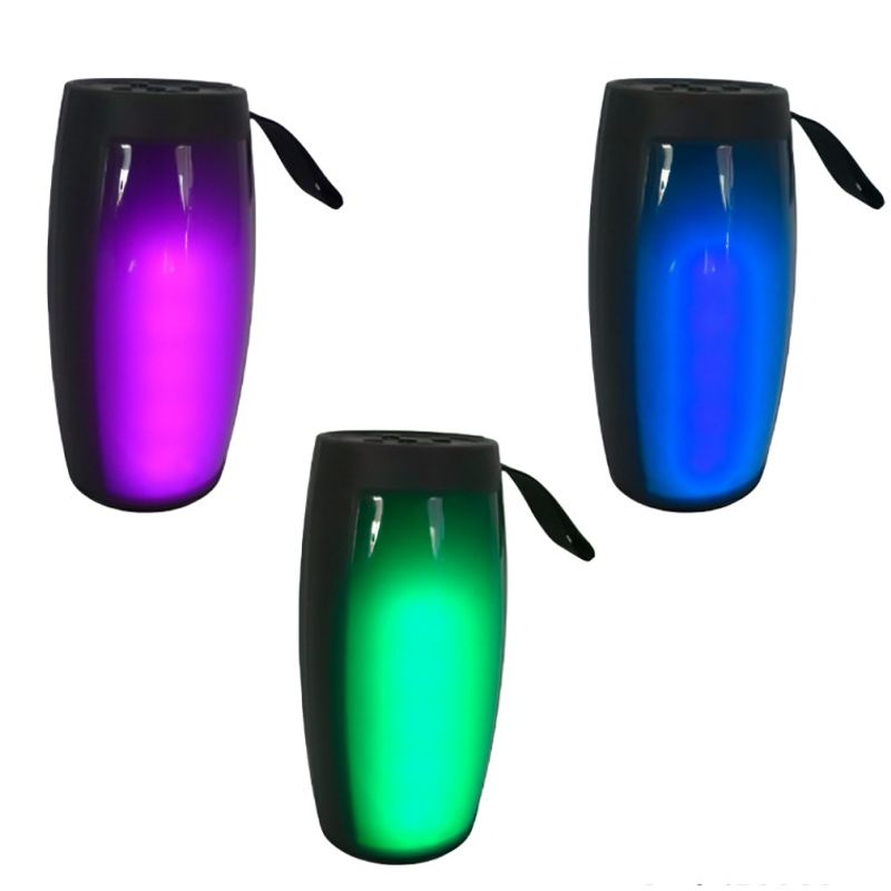 OEM - PARLANTE RECARGABLE BLUETOOTH ZQS-1202 LED MULTICOLOR USB-TF