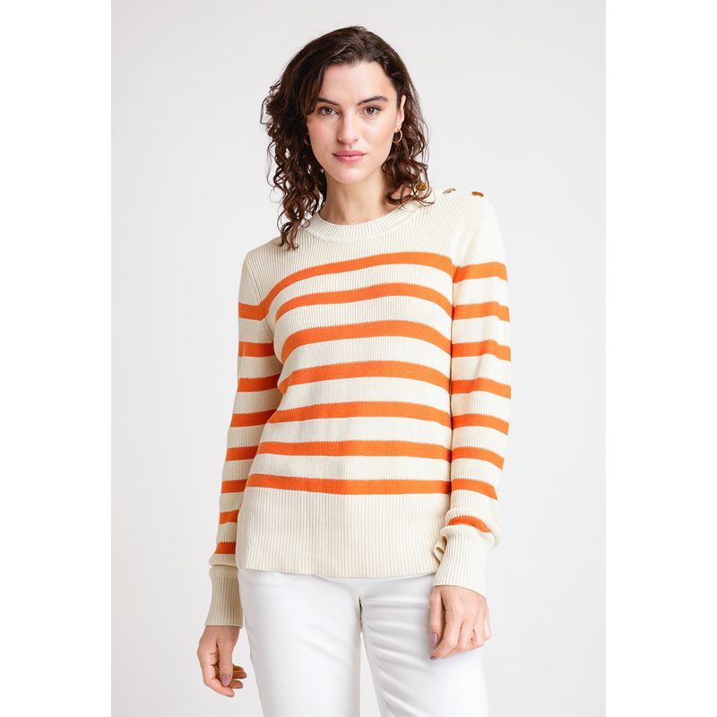 CANADIENNE - Tejido de Mujer Modelo Dora Color Crudo
