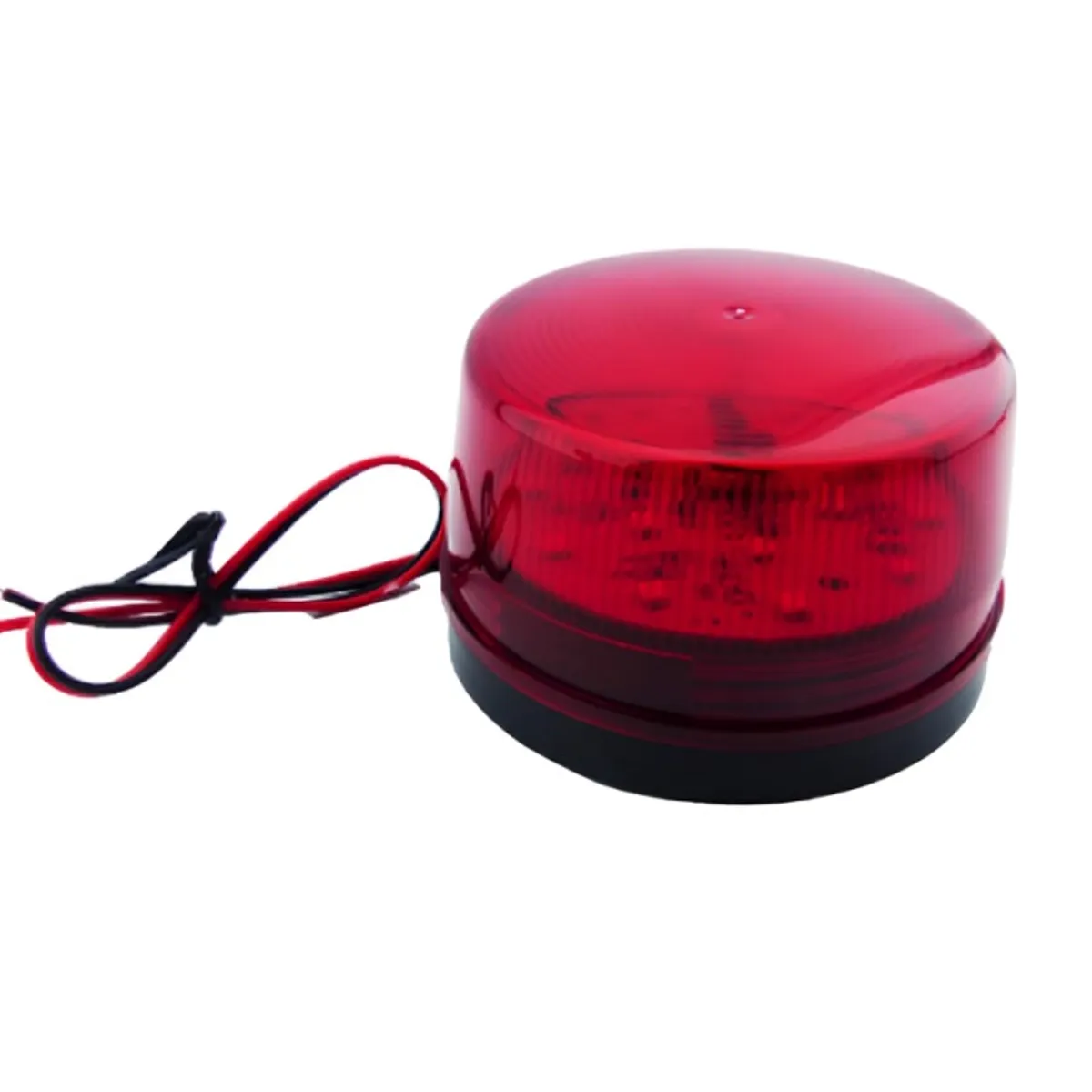 OEM - BALIZA LED STROBO 15 LED MINI ROJA 12 VOLT IDEAL PARA ALARMA COMUNITARIA