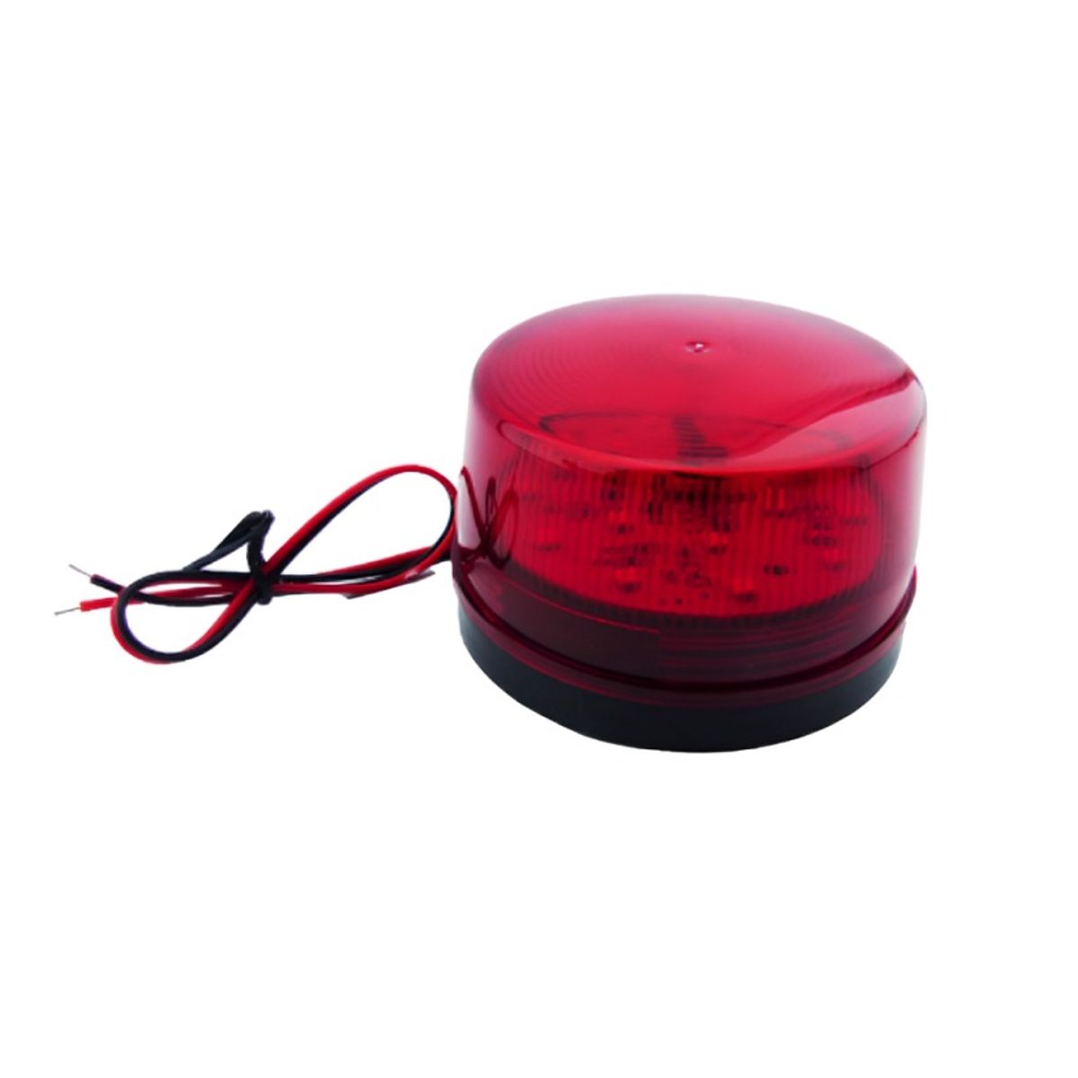 OEM - BALIZA LED STROBO 15 LED MINI ROJA 12 VOLT IDEAL PARA ALARMA COMUNITARIA