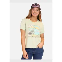 MAUI AND SONS - Polera MC California Summer Verde Mujer