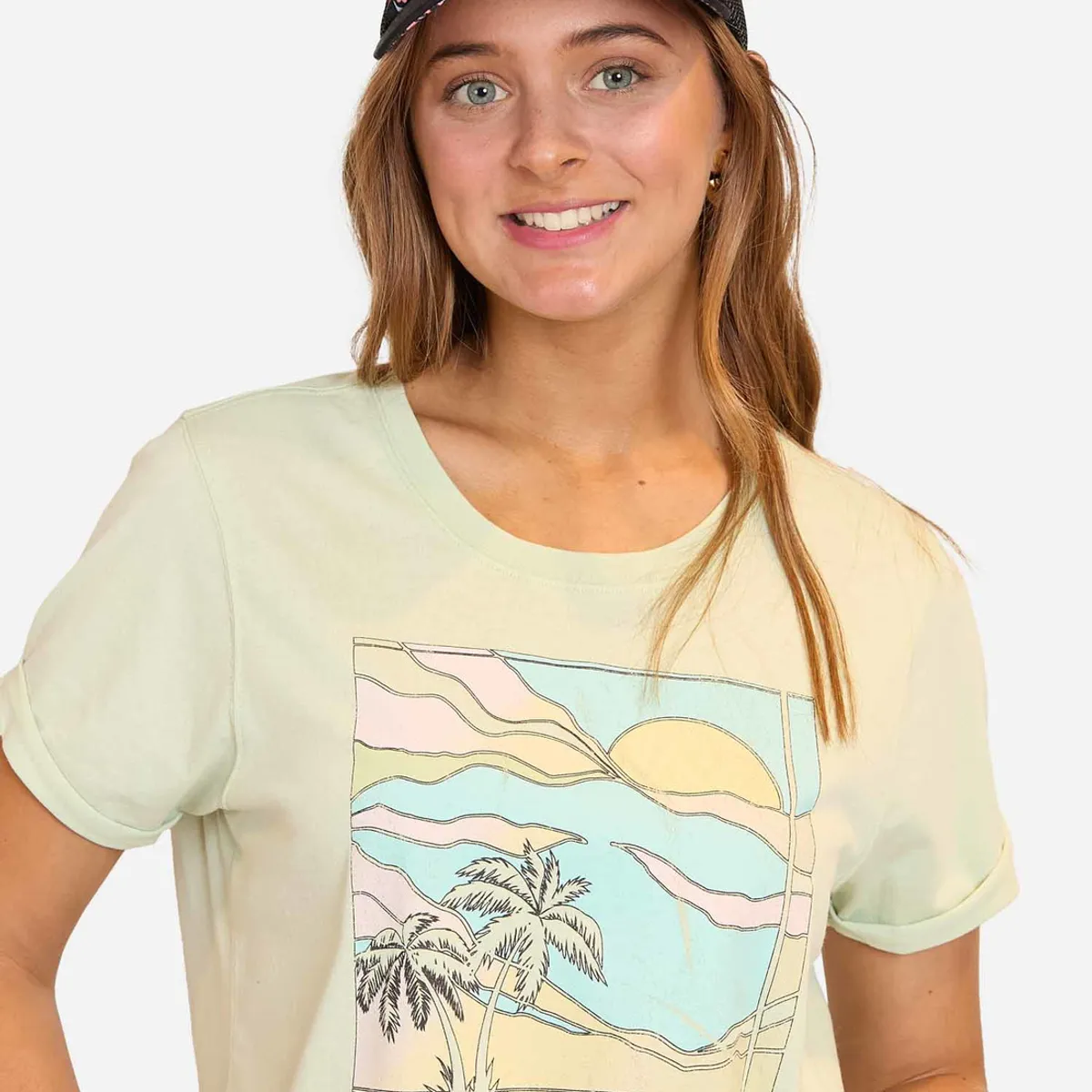 MAUI AND SONS - Polera MC California Summer Verde Mujer Maui And Sons