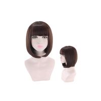 Peluca Corta Kanekalon Colores Tonos Muy Naturales Rojizo 233