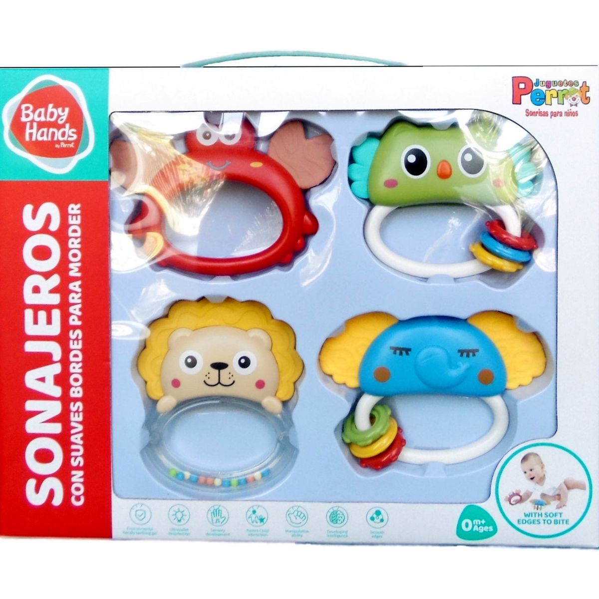 PERROT - Set De 4 Cascabeles Con Mordedor