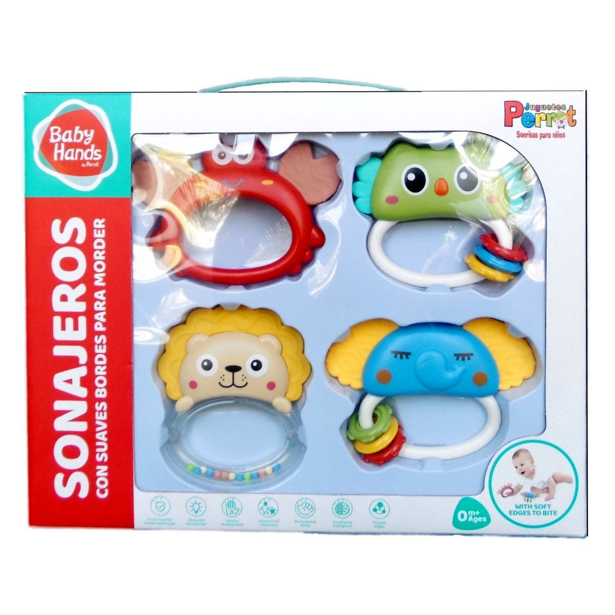 PERROT - Set De 4 Cascabeles Con Mordedor