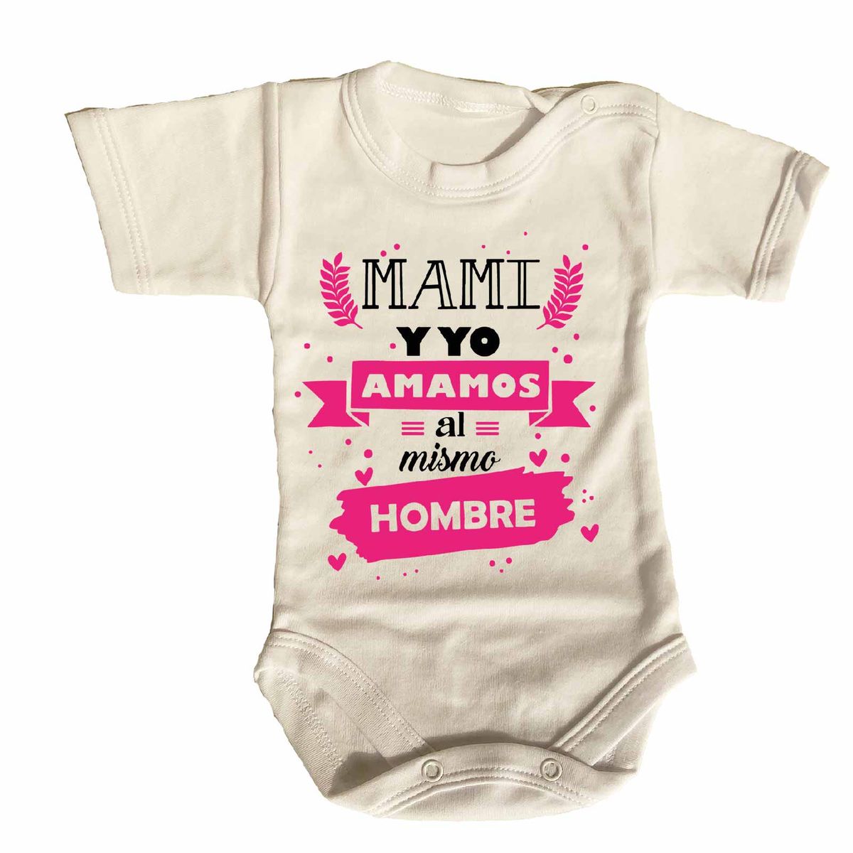 GENERICO - PILUCHOS BODY DE BEBE AMAMOS AL MISMO HOMBRE