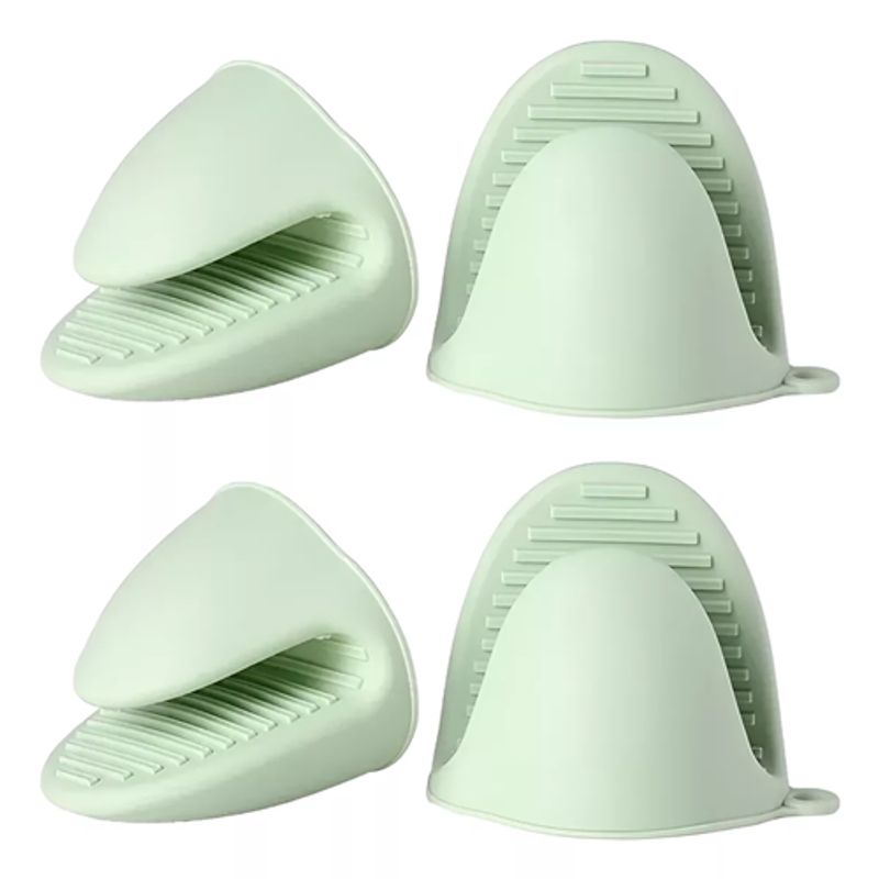 GENERICO - Pack X4 Guantes Para Horno Guante Silicona Protector Cocina