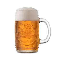 ALLEGRA - Set 4 Vasos Shoperos Cerveza Vikingo 480 ML