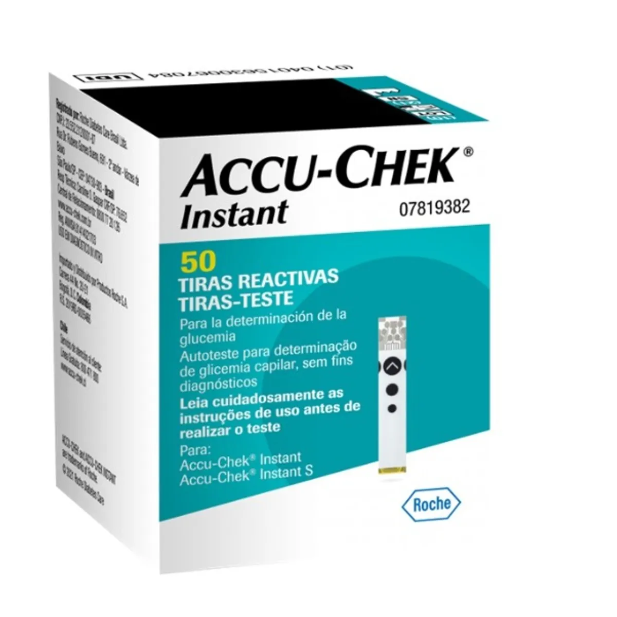 ACCU CHEK - 50 Tiras/ cintas Reactivas Accu Chek Instant