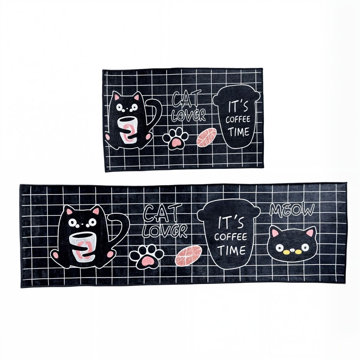 GENERICO - Set 2 alfombra antideslizante alfombras para cocina