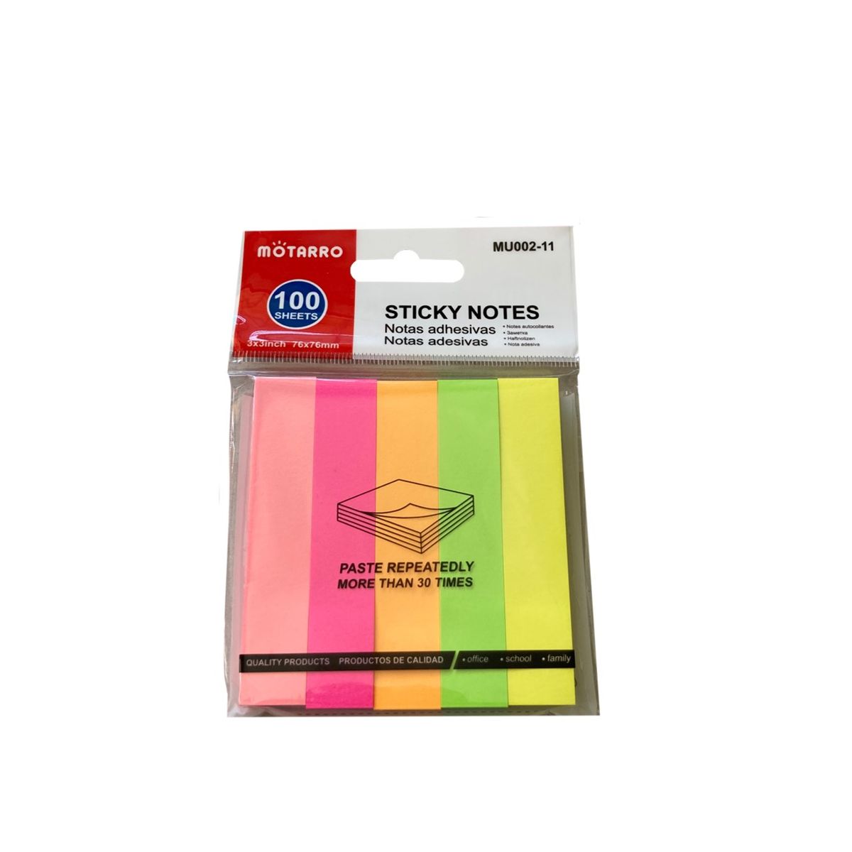 MOTARRO - Notas adhesivas - Colores pastel