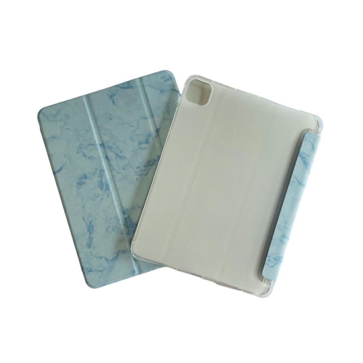 GENERICO - Funda SmartCover Para iPad Pro 11 2da 3era 4ta Gen Ranura Mármol Azul