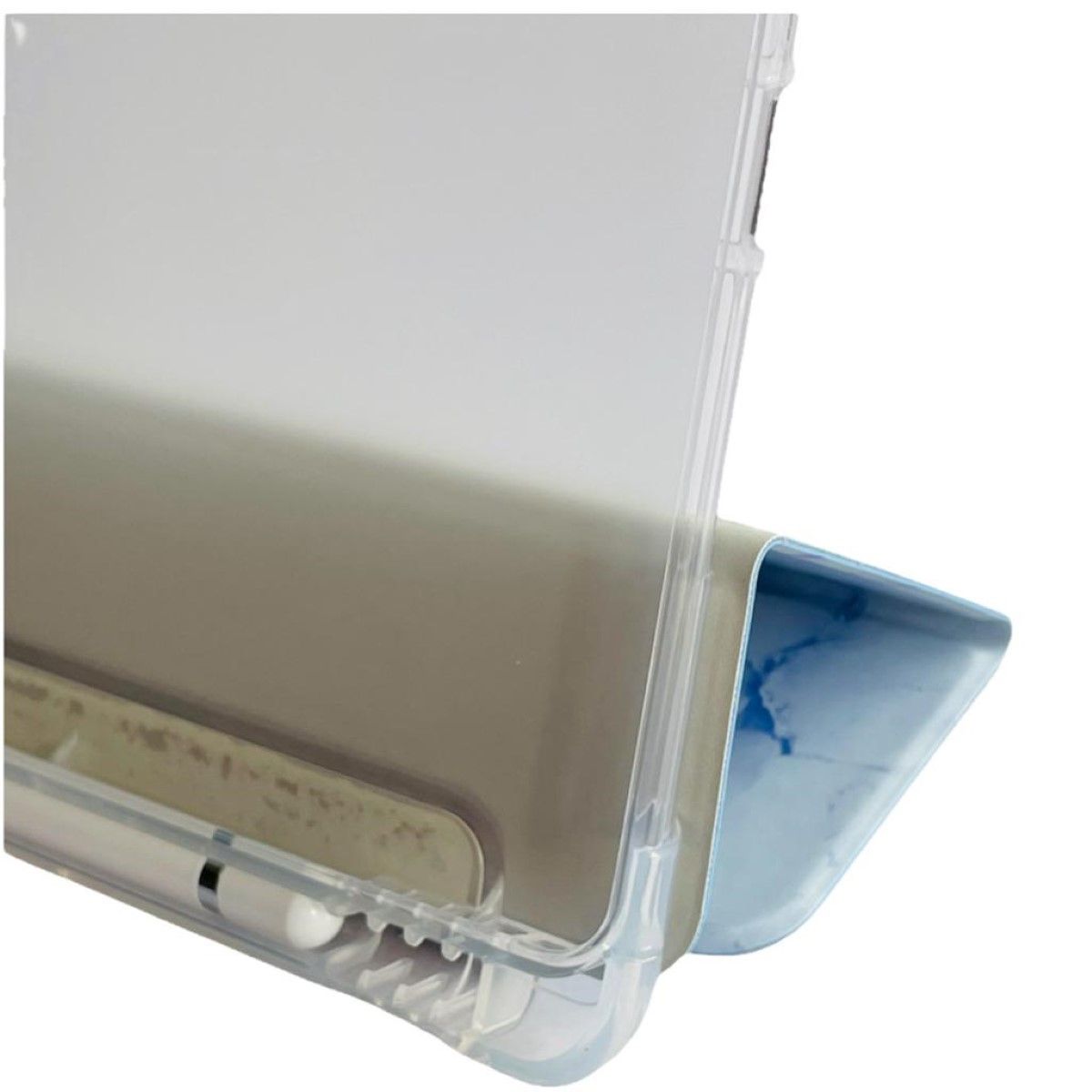 GENERICO - Funda SmartCover Para iPad Pro 11 2da 3era 4ta Gen Ranura Mármol Azul