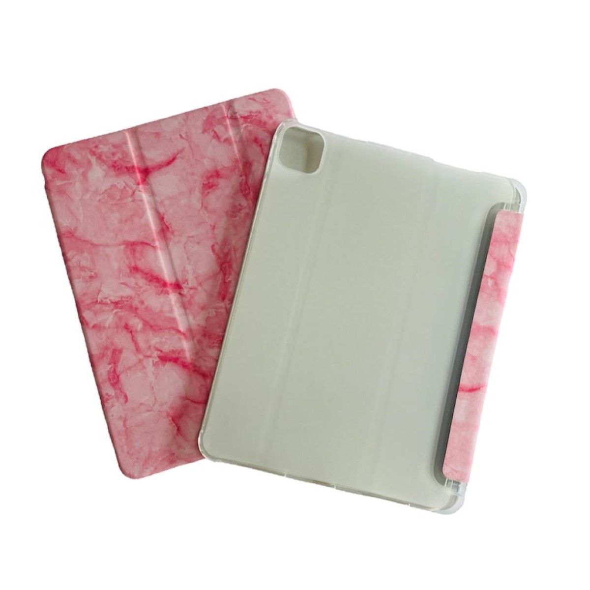 GENERICO - Funda Smart Cover Para iPad Pro 11 2da 3era 4ta Gen Ranura Mármol Rosa